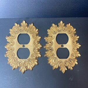 Edmar 32D Metal Outlet Covers - Vintage